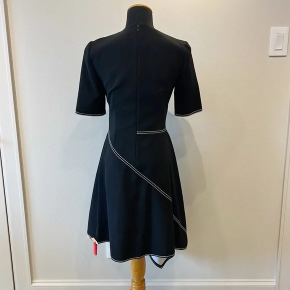 NWT Stella McCartney Asymmetric Top-Stitched Dress - Picture 5 of 15